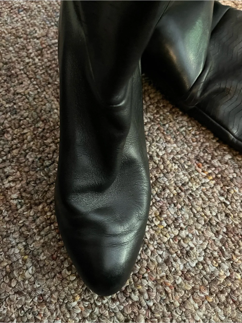 Vintage Xavier Danaud Paris black leather boots